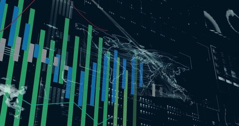 Dynamic Financial Data Analytics with Global Technology Perspectives - Download Free Stock Images Pikwizard.com