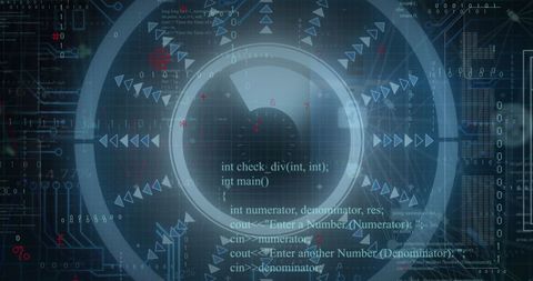 Abstract Digital Code with Futuristic Eye Interface - Download Free Stock Images Pikwizard.com
