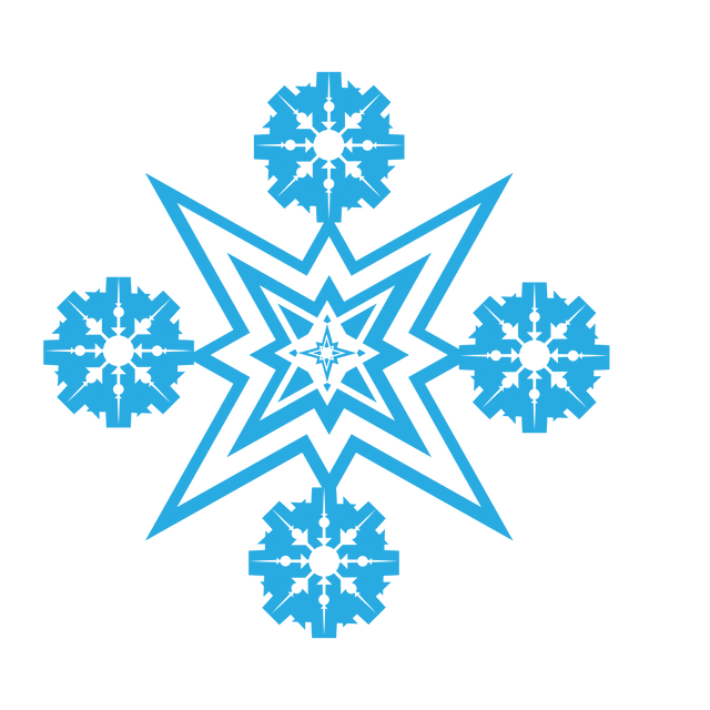 Elegant Transparent Blue Snowflake Digital Illustration - Download Free Stock Videos Pikwizard.com