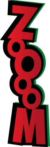 stacked red and green zooom text on transparent canvas - Download Free Stock Videos Pikwizard.com