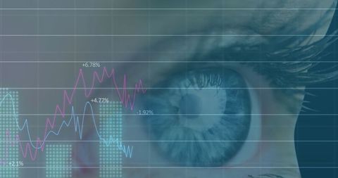 analyzing financial trends with dynamic digital visualization - Download Free Stock Images Pikwizard.com