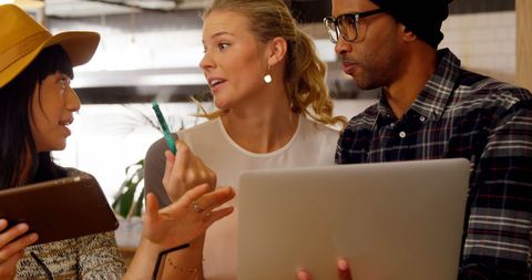 Diverse Team of Professionals Collaborating on Project