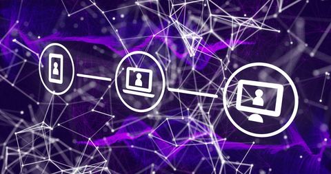 Futuristic Digital Data Processing Network Concept - Download Free Stock Images Pikwizard.com