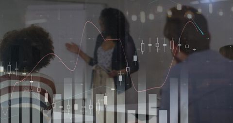 Colleagues Analyzing Data Trends in Modern Workspace - Download Free Stock Images Pikwizard.com