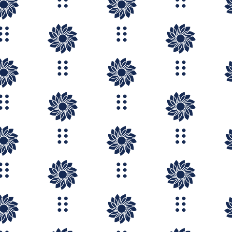 Blue Flower Repeating Pattern on Transparent Background - Download Free Stock Videos Pikwizard.com