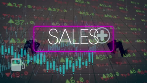 Dynamic Sales Growth with Digital Charts and Graphs Visual