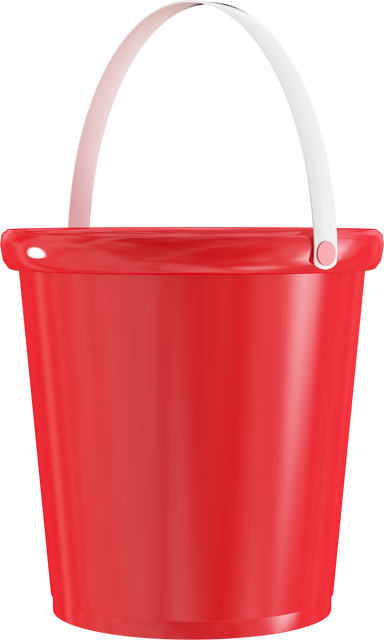 Red Bucket Isolated Realistic Transparent Background - Download Free Stock Videos Pikwizard.com