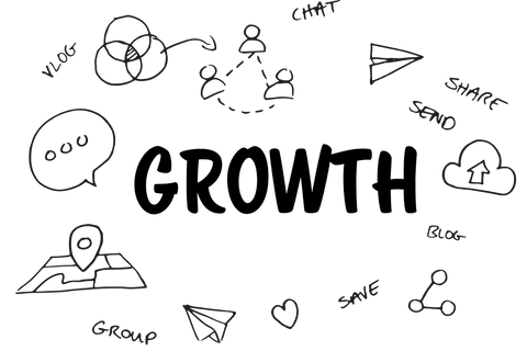 Growth Concept with Business Symbols Illustration on Transparent Background - Download Free Stock Videos Pikwizard.com