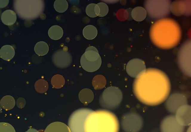 Abstract Bright Bokeh Dots on Black Background - Download Free Stock Images Pikwizard.com