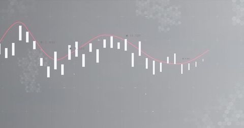 Financial Data Analysis with Graphs on Grey Background - Download Free Stock Images Pikwizard.com