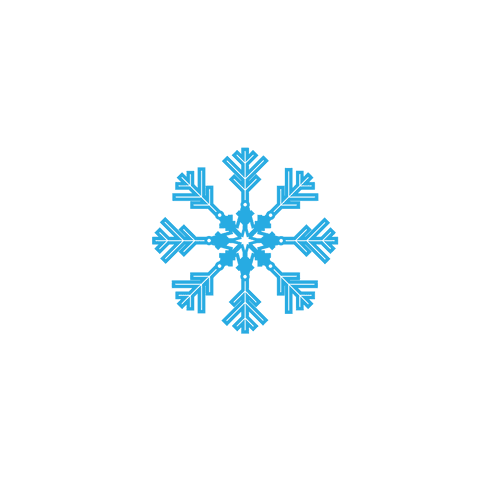 Transparent Floating Blue Digital Snowflake Design - Download Free Stock Videos Pikwizard.com