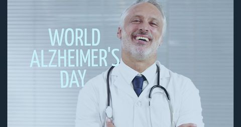Smiling Doctor Promotes World Alzheimer's Day Awareness