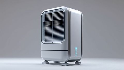 Modern portable air conditioner with led indicators