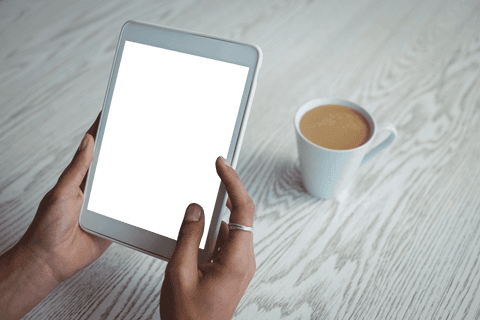 Person's Hands Holding Digital Tablet with Transparent Background - Download Free Stock Videos Pikwizard.com