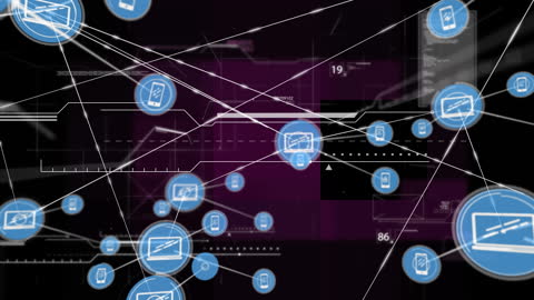Digital Network of Data Connections and Processing Objects