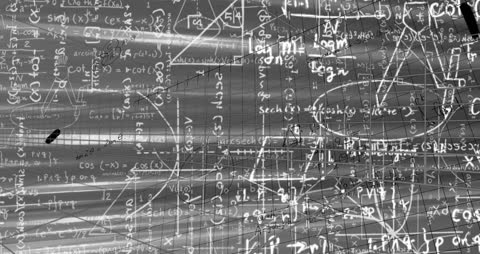 Digital Mathematics and Formulas Overlay Artwork