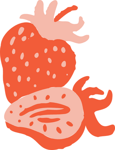 Transparent Crisp Strawberry Flat Design with Minimalist Freshness - Download Free Stock Videos Pikwizard.com