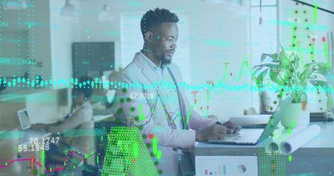 Businessman Analyzing Market Trends in Modern Office - Download Free Stock Images Pikwizard.com