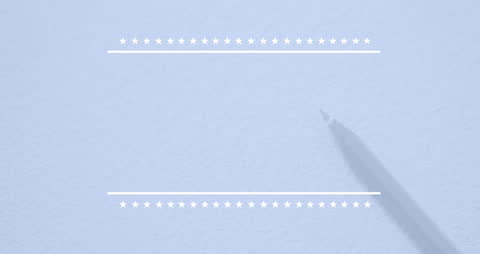 Pencil Animation with Stars and Copy Space for School Projects