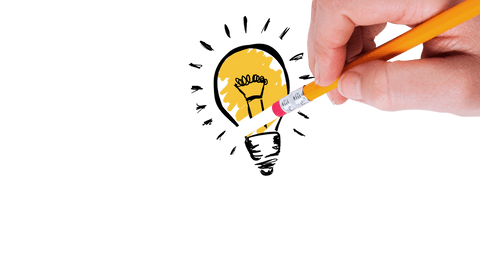 light bulb illustration erased by pencil transparent background - Download Free Stock Videos Pikwizard.com