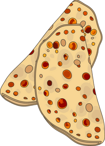 transparent spotted flatbreads stack with curling edges in flat design - Download Free Stock Videos Pikwizard.com