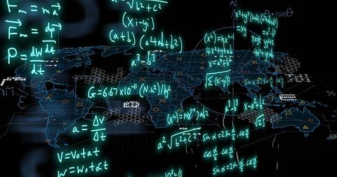 Global Scientific Data Processing with Advanced Mathematics - Download Free Stock Images Pikwizard.com