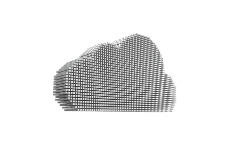 Digital Dotted Cloud Illustration on Transparent Background - Download Free Stock Videos Pikwizard.com
