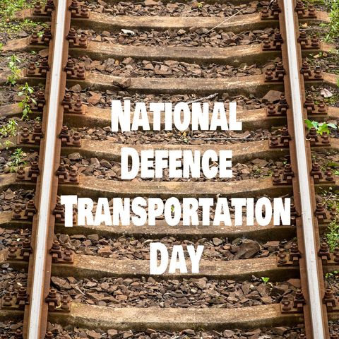 railway tracks highlighting national defence transportation day - Download Free Stock Templates Pikwizard.com