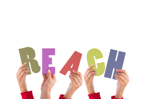 Hands Holding Colorful R E A C H Letters on Transparent Background - Download Free Stock Videos Pikwizard.com