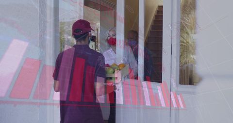 Grocery delivery during covid-19 with data overlay