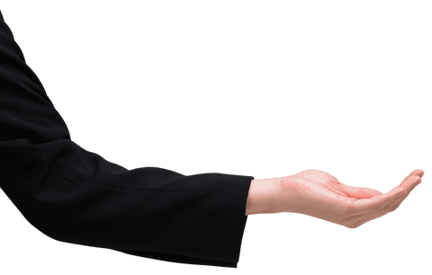 Caucasian Businesswoman Hand Open on Transparent Background - Download Free Stock Videos Pikwizard.com