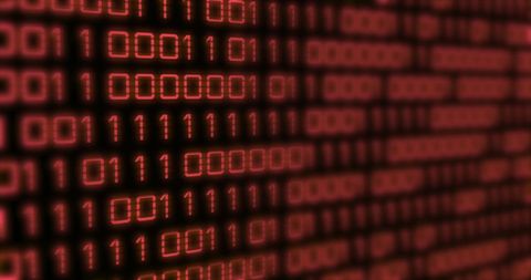 Abstract Binary Code Programming on Digital Screen - Download Free Stock Images Pikwizard.com