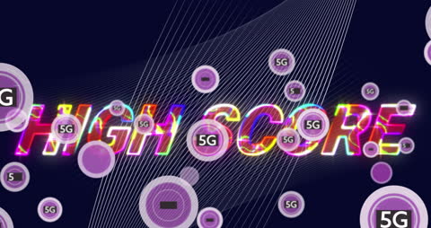 High Score Animation with Technology Elements