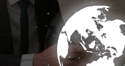 Digital Connectivity Concept with Globe and Smartphone