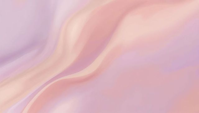 Soft pastel wave ribbons flowing gradient in pink and lilac abstract canvas