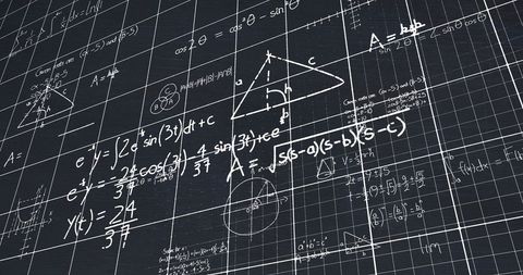 Mathematical Data Processing on Black Background Canvas - Download Free Stock Images Pikwizard.com