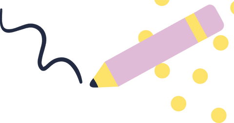 flat lavender pencil with dots on transparent background - Download Free Stock Videos Pikwizard.com