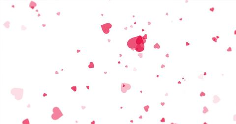 Floating Pink Hearts on Pristine White Background - Download Free Stock Images Pikwizard.com