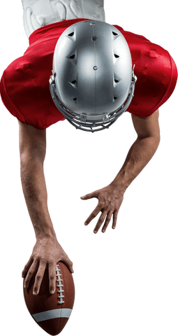 Dynamic Rear View of American Football Player with Transparent Background - Download Free Stock Videos Pikwizard.com