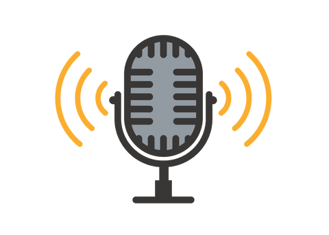 vintage microphone with sound waves on transparent background - Download Free Stock Videos Pikwizard.com