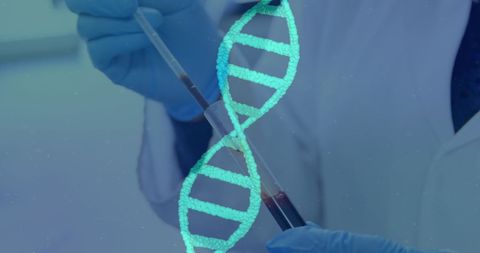 Scientist Analyzing DNA in Molecular Biology Lab