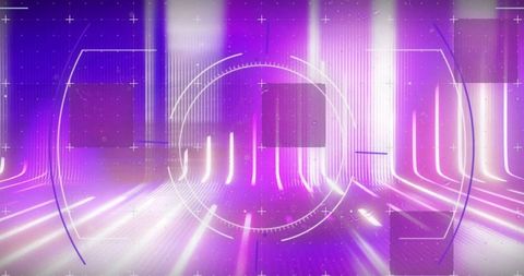 futuristic digital overlay with purple glowing hues - Download Free Stock Images Pikwizard.com