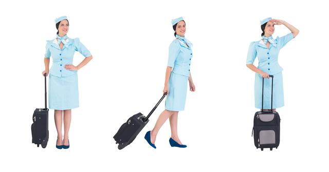 Digital composite of stewardess collection