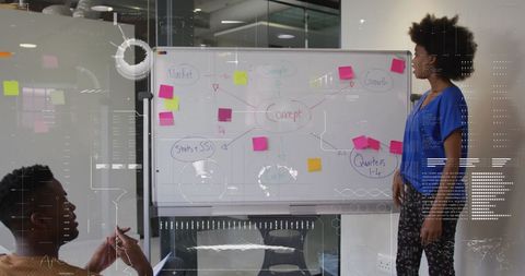 Diverse business meeting with innovative strategy session