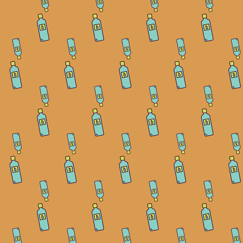 pattern of multiple liquid bottles on orange and transparent background - Download Free Stock Videos Pikwizard.com