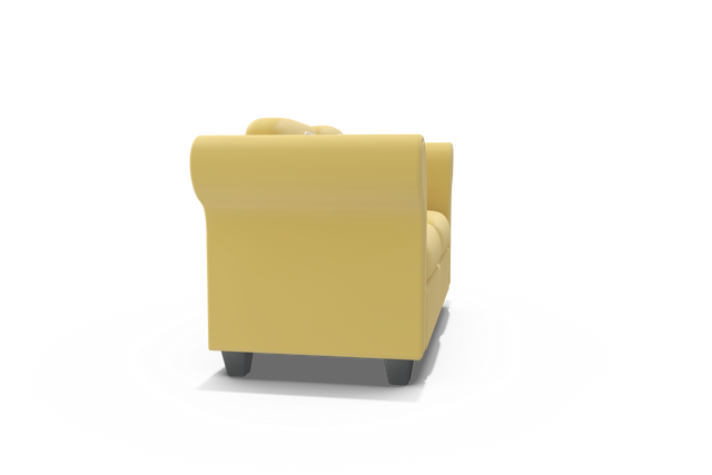 Transparent Yellow Armchair in 3D Rendering Background - Download Free Stock Videos Pikwizard.com