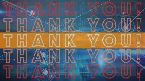 Digital Thank You Message with Data Animation