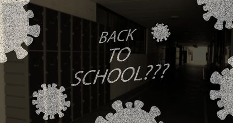 Empty school corridor amidst pandemic uncertainty