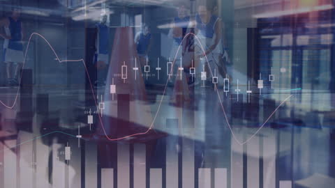 Data Visualization with Basketball Players in Background