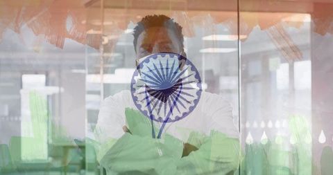 Indian healthcare professional amidst pandemic concept